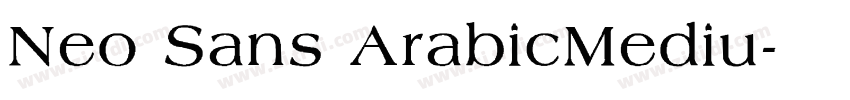 Neo Sans ArabicMediu字体转换